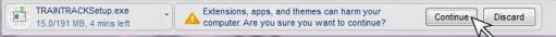 Chrome Warning