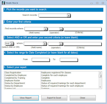 Search and Report Screenshot