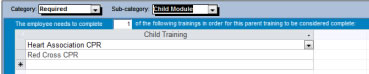 Required Child Training
